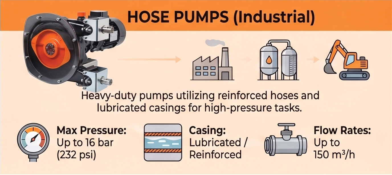 Hose pump attributes